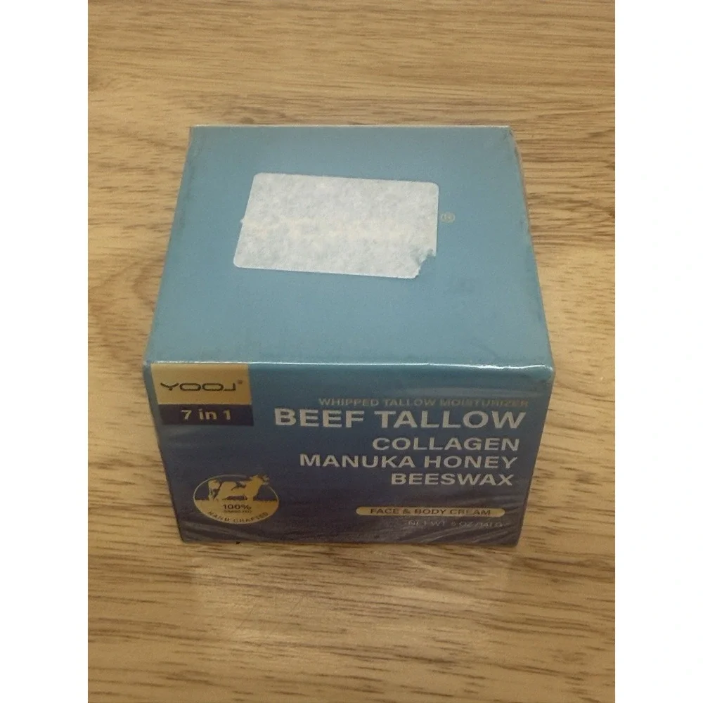 Beef Tallow Collagen Manuka Honey Beeswax, Beef Tallow For Skin, 7 in 1 Moisture